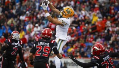 Justin Rankin touchdown spurs Elks to Labour Day win over Stampeders