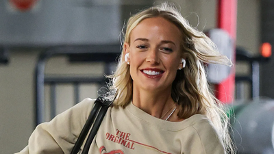 Sophie Cunningham turns heads with eye-catching bikini poses as Fever star enjoys sunny WNBA break with friends