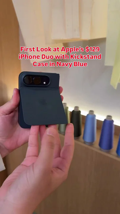 Apple Made a $129 Folio Case with a Kickstand for the iPhone Duo - YouTube