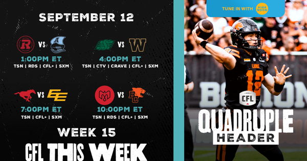 FORTY CREEK QUADRUPLE HEADER IN THE CFL