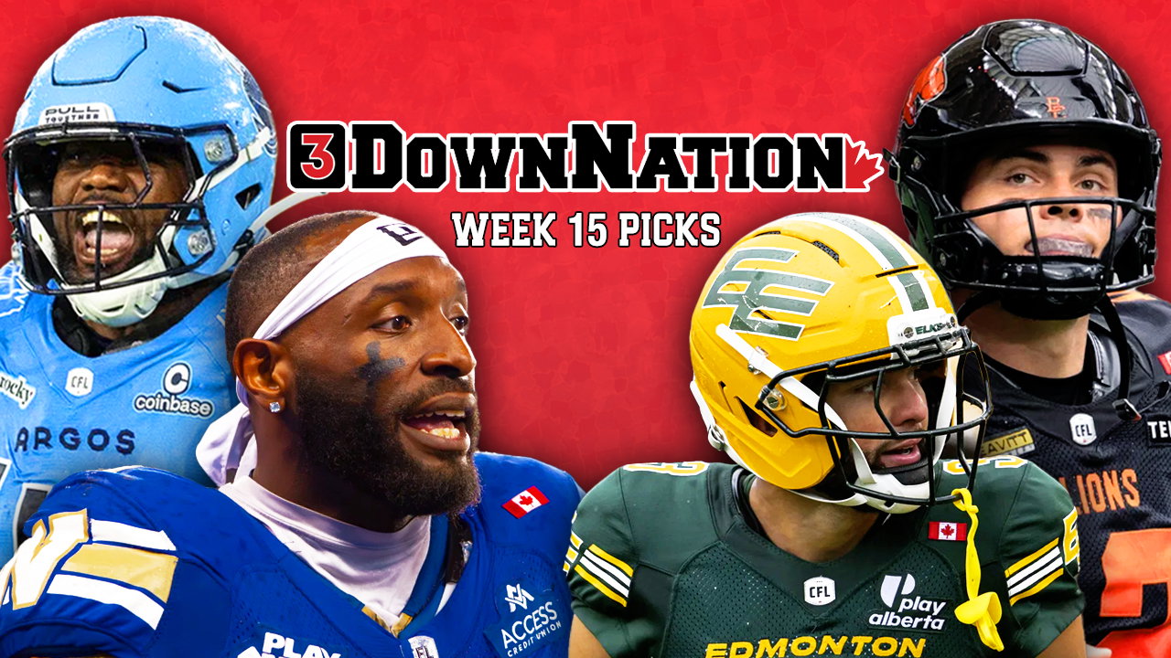 3DownNation CFL picks straight-up & against the spread: Week 15