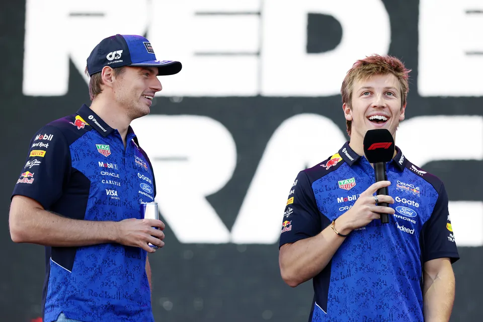 Liam Lawson, Max Verstappen