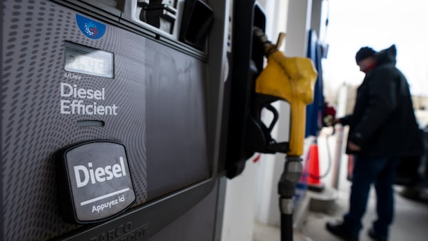 The price of diesel is skyrocketing. Here's why Canadians may soon feel it at the grocery store
