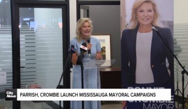 Parrish, Crombie launch Mississauga mayoral campaigns
