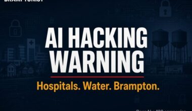 AI giants warn hospitals and water systems are next. That includes Brampton.