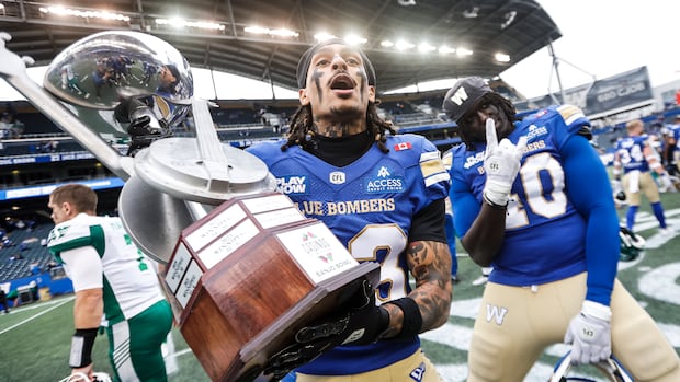 Blue Bombers pick apart Roughriders in 19-6 win at annual Banjo Bowl