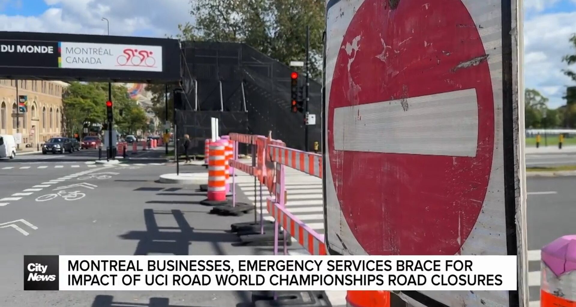 Concerns from Montreal businesses, residents amid bike race roadblocks