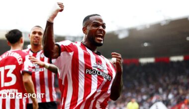 Cyle Larin celebrates after scoring for Southampton
