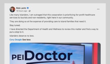 Lantz wants Islanders to be prioritized as for-profit health company operates in P.E.I.