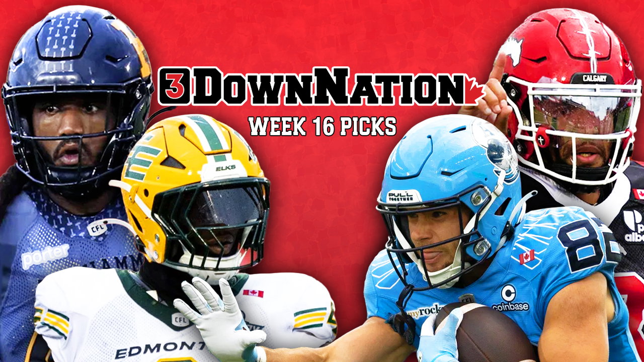 3DownNation CFL picks straight-up & against the spread: Week 16