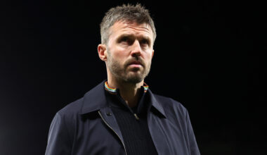 Manchester United boss Michael Carrick looking onwards.