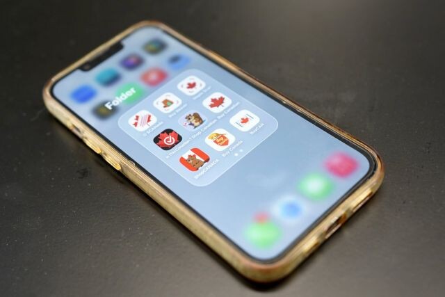 Photo: Buy Canadian scanner apps are pictured on a phone in Toronto, on Thursday, Sept. 17, 2026.