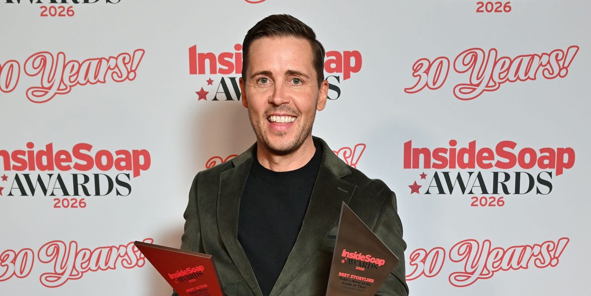 Coronation Street's Gareth Pierce pays tribute to survivors as Todd's story is honoured at Inside Soap Awards