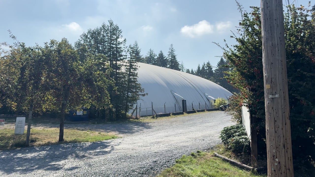 An arena shaped like a bubble.