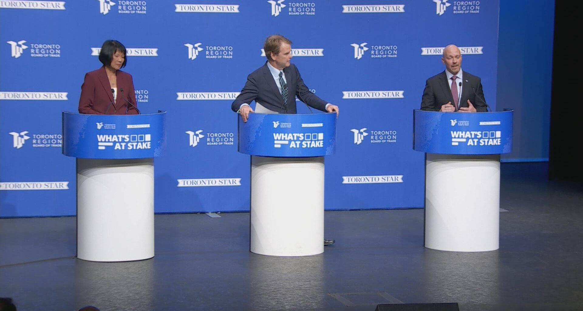 Bradford, Chow go back-and-forth on property tax increases during Toronto mayoral debate