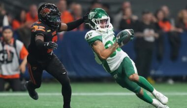 Saskatchewan Roughriders miss chance for playoff spot in 31-24 loss to B.C. Lions