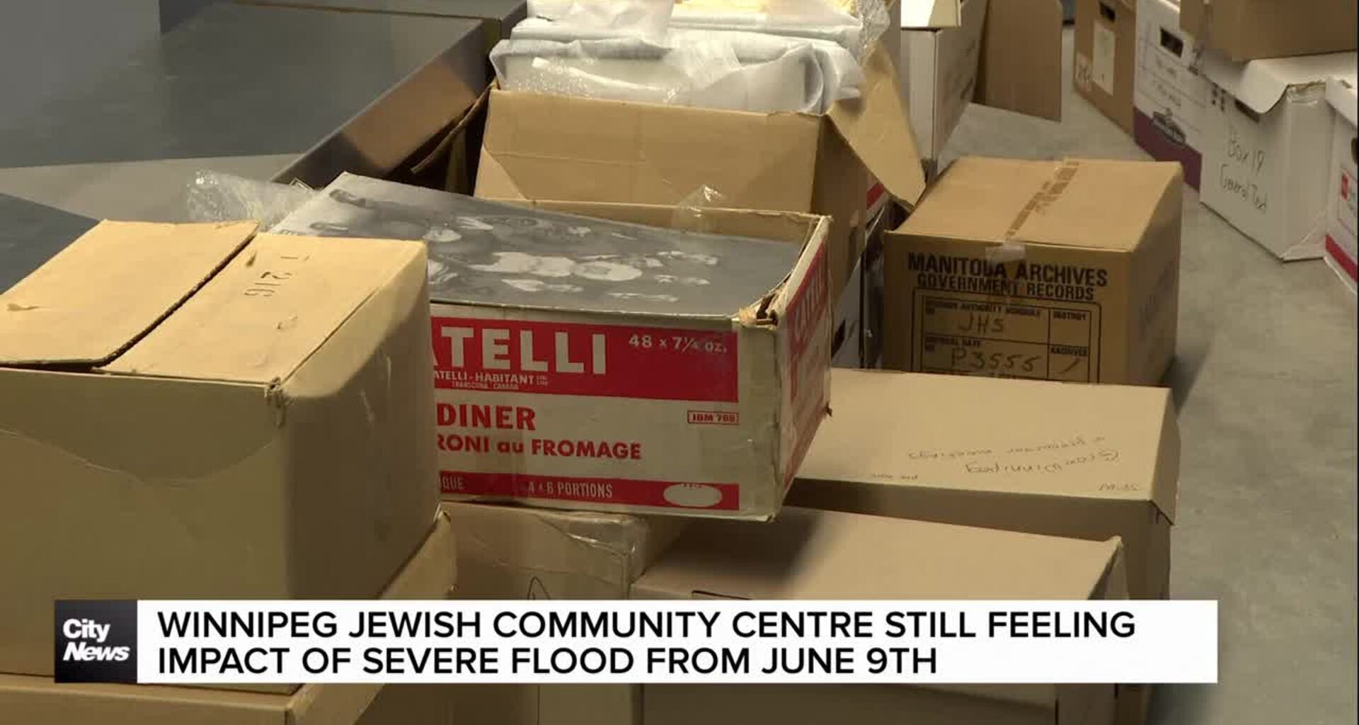 Winnipeg Jewish community centre still recovering from severe June flood that damaged archives