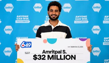 Surrey Man Amritpal S. Wins $32-Million Lotto 6/49 Jackpot
