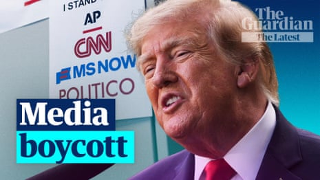 Trump v the media: US networks unite in boycott - The Latest