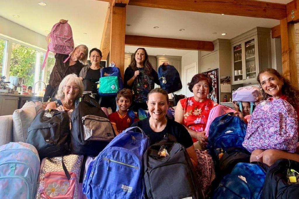 Rotary clubs provide backpacks to 51 Surrey students