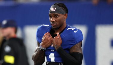 NFL Week 1 injury report 2026: Brock Bowers out, Malik Nabers questionable