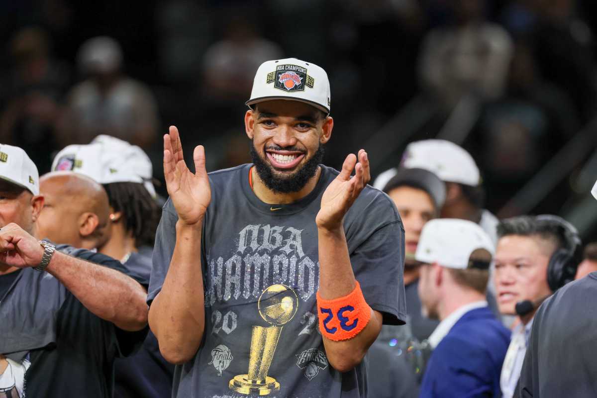 Karl-Anthony Towns Knicks championship Game 5 Spurs