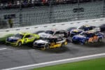 #2: Austin Cindric, Team Penske, MenardsMaytag Ford Mustang, #12: Ryan Blaney, Team Penske, Advance Auto Parts Ford Mustang, #22: Joey Logano, Team Penske, Autotrader Ford Mustang