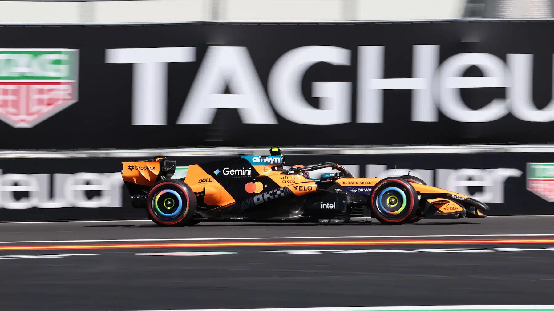 Lando Norris (McLaren-Mercedes) during qualifying for the 2026 Spanish Grand Prix