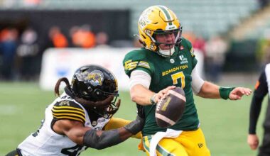 Tiger-Cats eliminated from playoff race with overtime loss to Elks