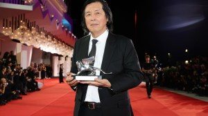 Lee Chang-dong poses with the Silver Lion – Grand Jury Prize Award for 'Ga-neung-han Sa-rang (Possible Love)' at the Winners Photocall during the 83rd Venice International Film Festival at Sala Grande on September 12, 2026 in Venice, Italy.