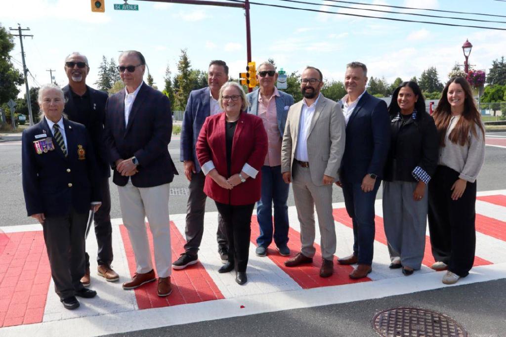 North Delta crosswalk celebrates 100 years of Royal Canadian Legion
