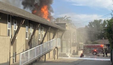 Firefighters battling Vernon church blaze