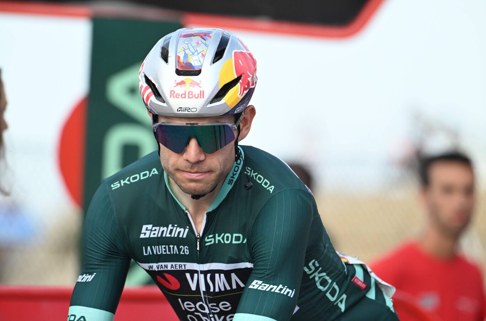 On heat-shortened day Wout Van Aert wins another 2026 Vuelta a España stage