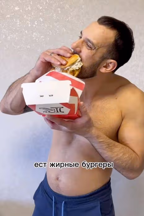 He ate a range of junk food