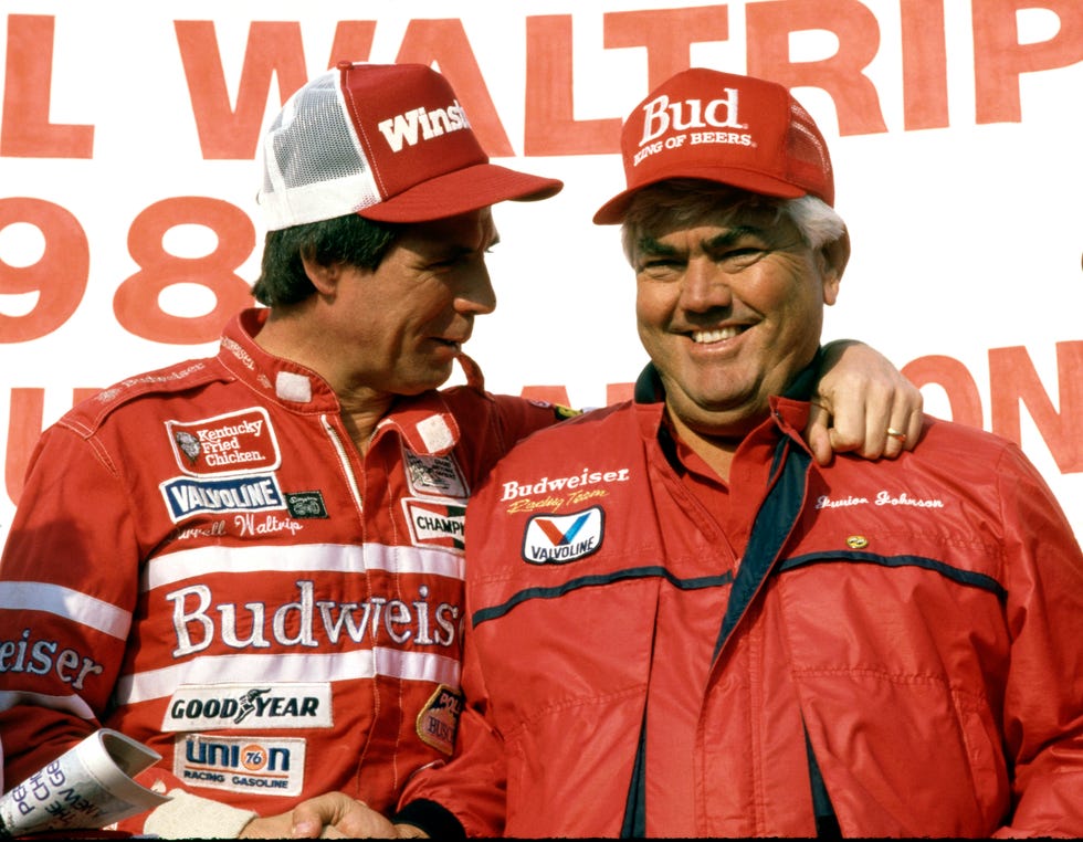 NASCAR Darrell Waltrip wins Third Grand National Champtionship with Junior Johnson