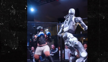 Influencer Frankie LaPenna Gets Butt Kicked By Terminator-like Robot In Boxing Match