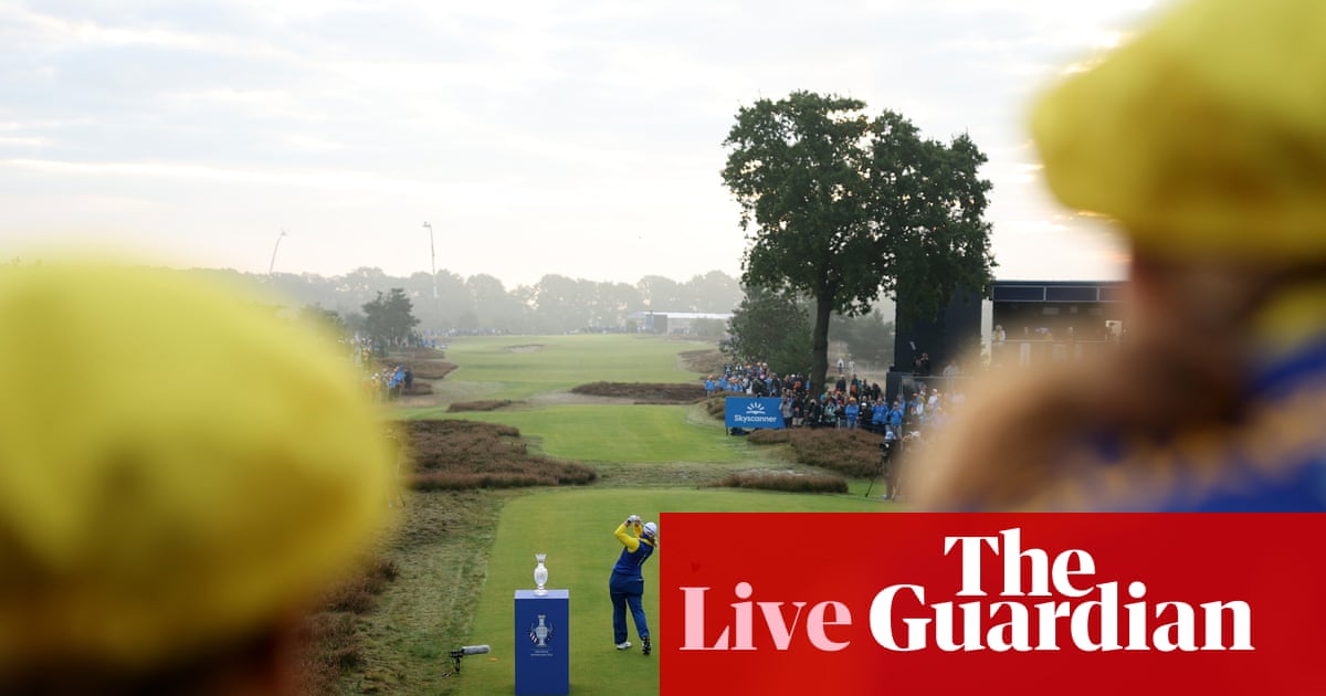 Solheim Cup golf 2026: Europe v USA, day two foursomes – live | Solheim Cup