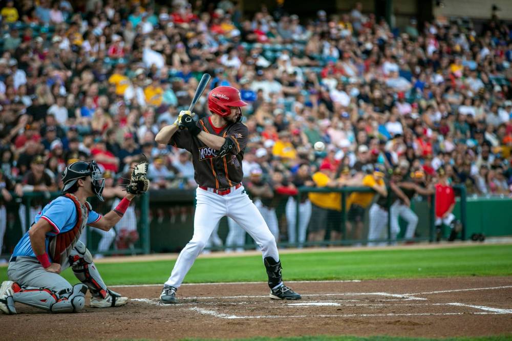 BROOK JONES / FREE PRESS FILES
Adam Hall lead the team with a .342 batting average.