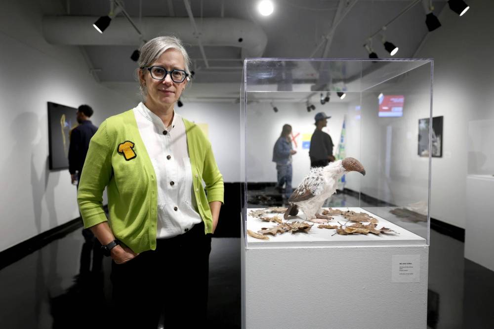 Ruth Bonneville / Free Press
Jennifer Gibson, curator of Gallery 1C03 says Lux et Veritas Floreant / Let Light and Truth Flourish, says the exhibition is another way to engage one’s senses differently.