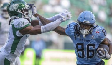 Veteran receiver Damonte Coxie enjoying best CFL season with Toronto Argonauts