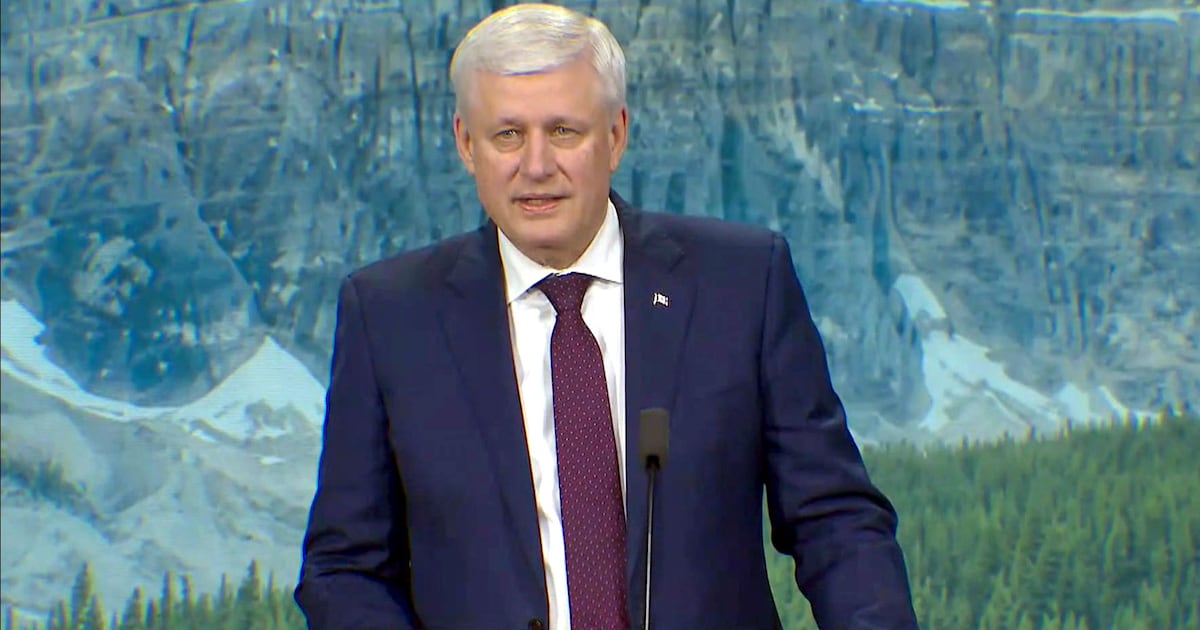Stephen Harper on Trump, U.S. trade at investment summit