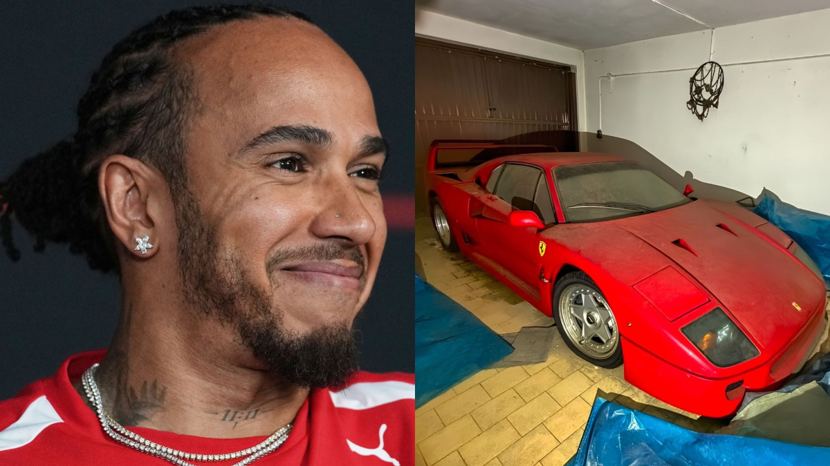 Lewis Hamilton finally drives his dream Ferrari F40 after it remained untouched since 1991