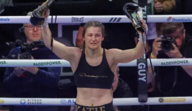 Katie Taylor wins her farewell fight in front of 80,000 people