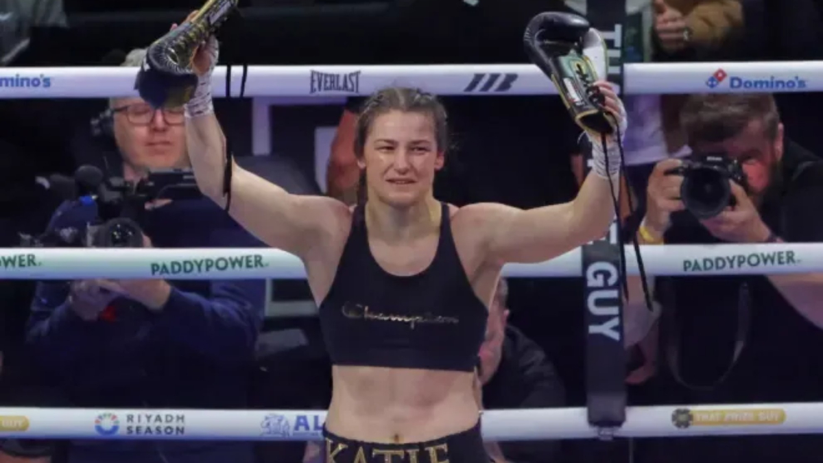 Katie Taylor wins her farewell fight in front of 80,000 people