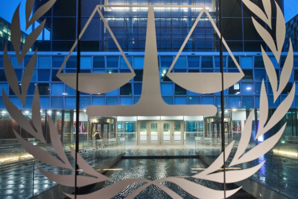 FILE - The International Criminal Court (ICC) is seen on Dec. 9, 2025, in The Hague, Netherlands. (AP Photo/Peter Dejong, Pool, File)