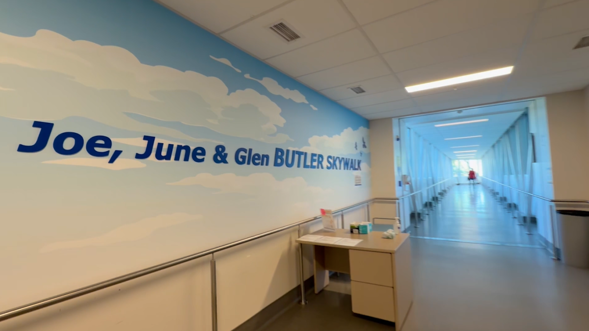 Royal Inland Hospital skywalk officially named in honour of Butler family