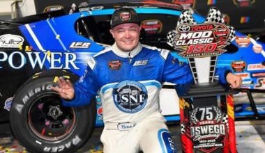 Emerling dominates ‘Steel Palace’ at Oswego with NASCAR Modified Tour – Short Track Scene