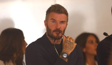 David Beckham Just Wore His Coolest All-Black Tudor to the F1