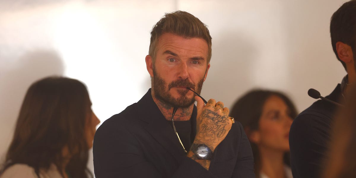 David Beckham Just Wore His Coolest All-Black Tudor to the F1