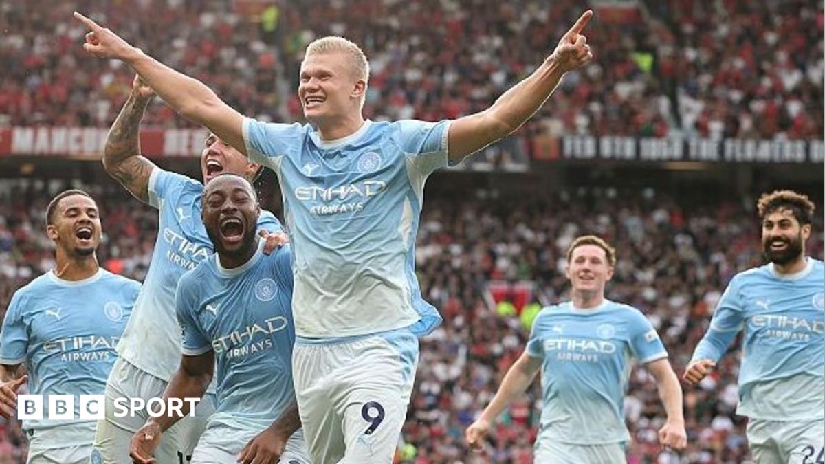 Manchester United 0-1 Manchester City: Haaland scores controversial winner for 10-man visitors